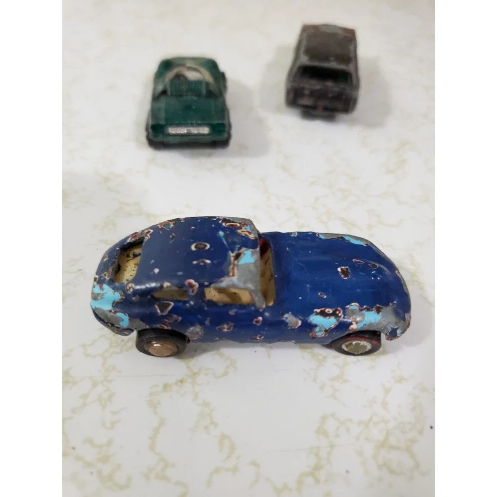 Vintage Playart Diecast Toy Cars Lot of 3 Jaguar Alfa Romeo